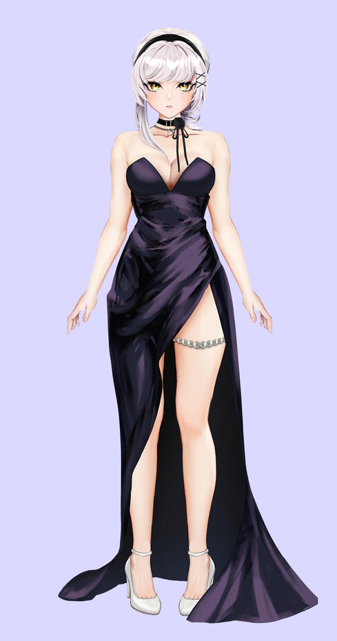 Silk Dress Model V1
